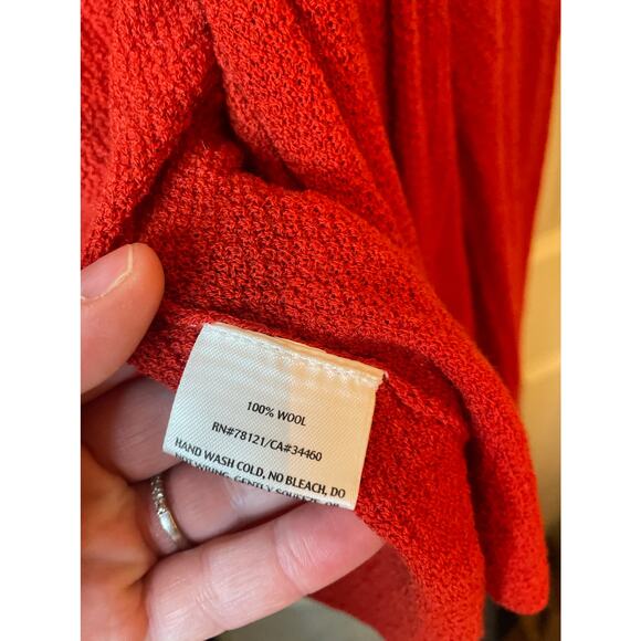 EILEEN FISHER 100% Wool Angle Front Cascade Open Front Cardigan Size XS - Picture 4 of 7